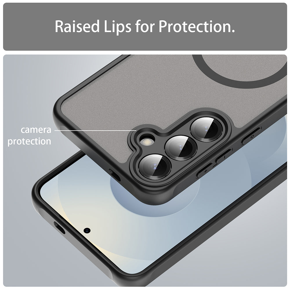 Калъф MagSafe за Samsung Galaxy S25+ S936, Techsuit, HaloFrost II, Черен