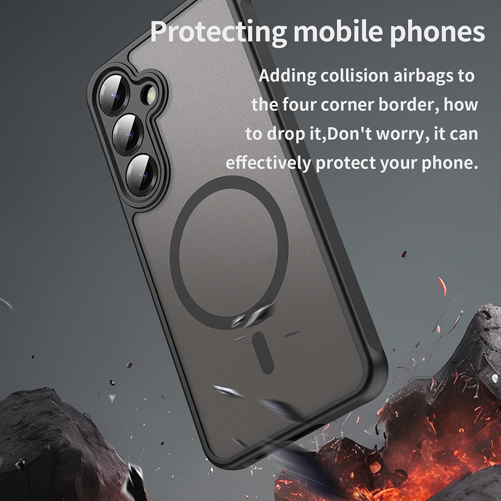 Калъф MagSafe за Samsung Galaxy S25+ S936, Techsuit, HaloFrost II, Черен