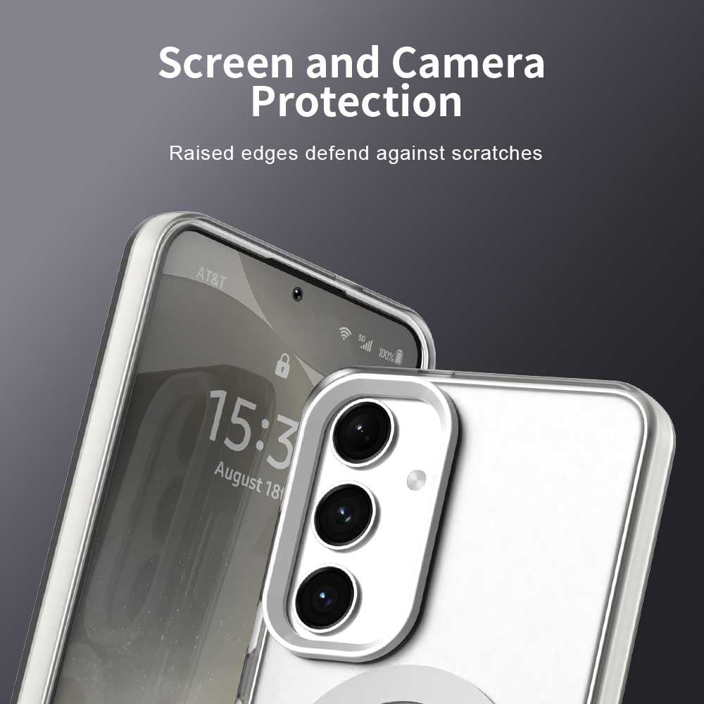 MagSafe калъф за Samsung Galaxy S25 S931 / S24 S921, Techsuit, CandyCase, бял