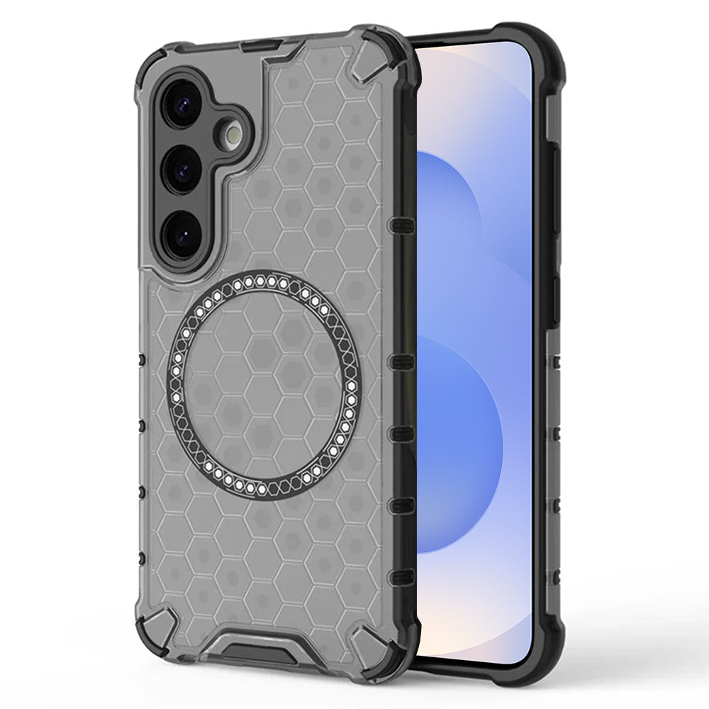 Калъф MagSafe за Samsung Galaxy S25 S931, Techsuit, HoneyComb Shield, Черен