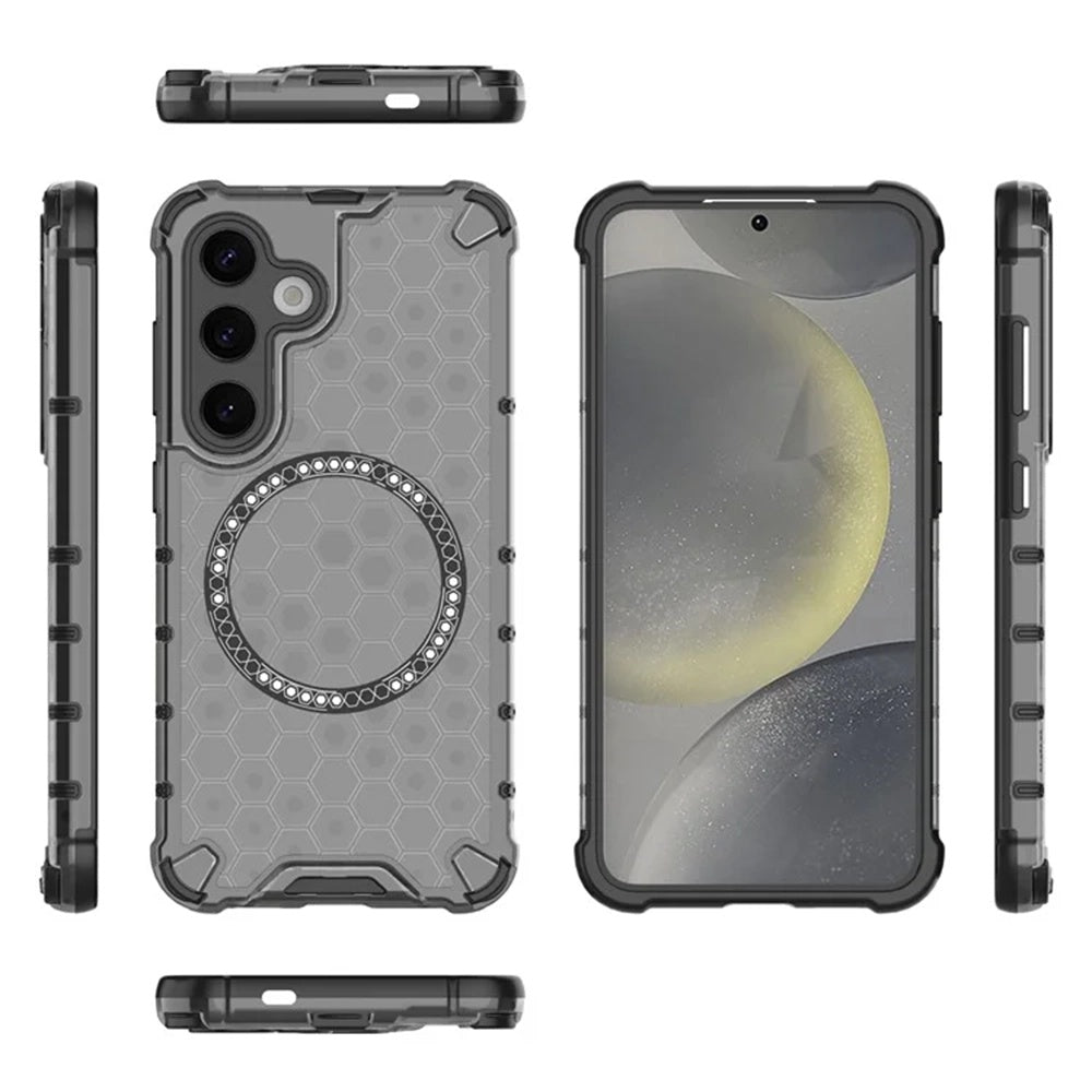 Калъф MagSafe за Samsung Galaxy S25 S931, Techsuit, HoneyComb Shield, Черен