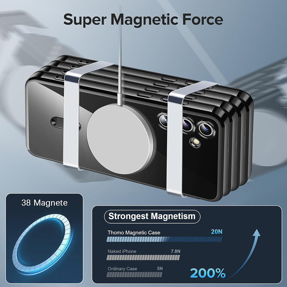 Калъф MagSafe за Samsung Galaxy S25 S931, Techsuit, Luxury Crystal, Тъмносин