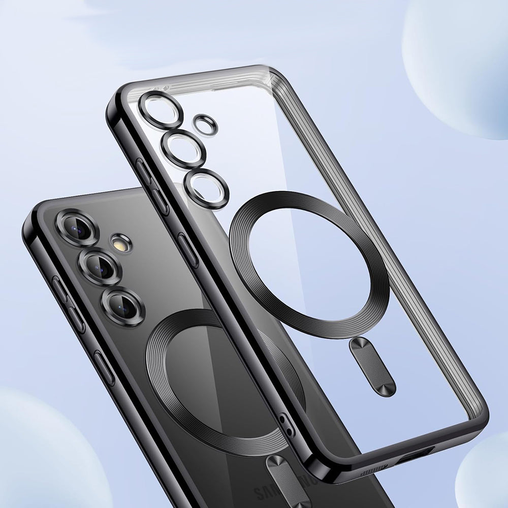 Калъф MagSafe за Samsung Galaxy S25 S931, Techsuit, Luxury Crystal, Тъмносин