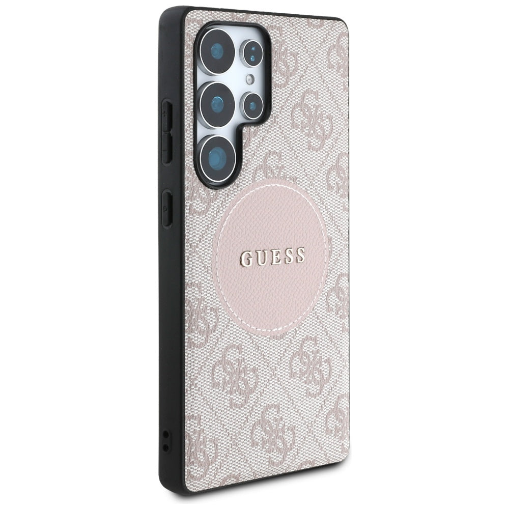 Калъф MagSafe за Samsung Galaxy S25 Ultra S938, Guess, 4G Circle Classic Logo, Розов