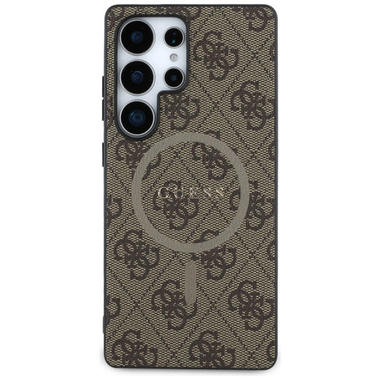 Калъф MagSafe за Samsung Galaxy S25 Ultra S938, Guess, 4G Ring Classic Logo, Кафяв