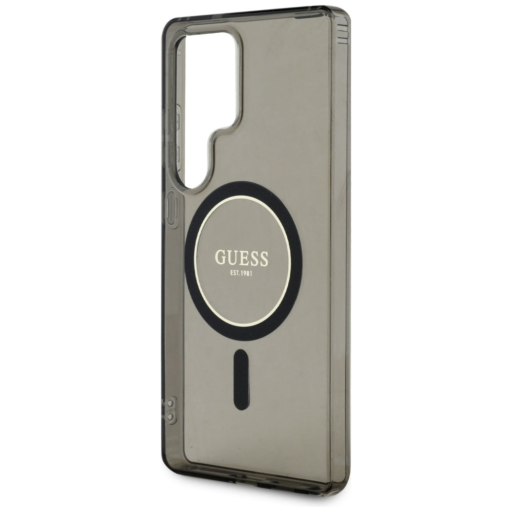 Калъф MagSafe за Samsung Galaxy S25 Ultra S938, Guess, IML Glitter Circle, Черен