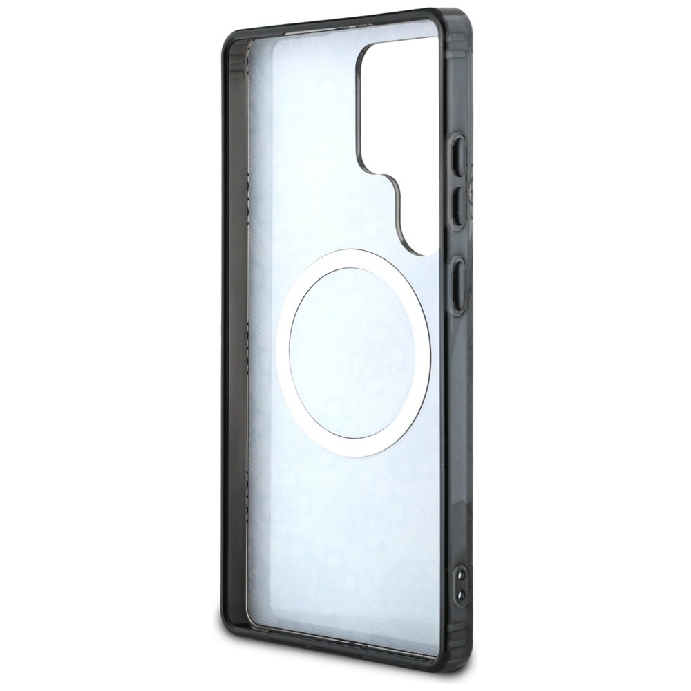 Калъф MagSafe за Samsung Galaxy S25 Ultra S938, Guess, IML Peony On 4G Background, Черен