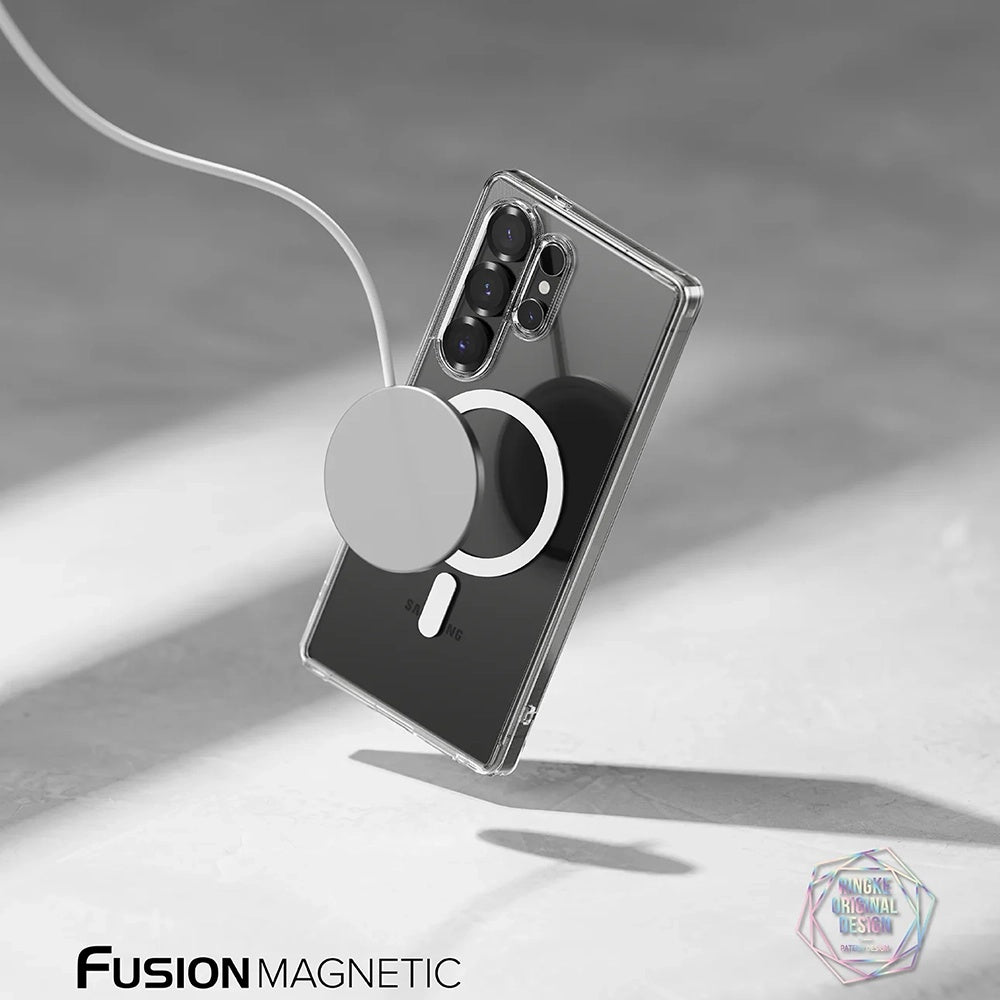 Калъф MagSafe за Samsung Galaxy S25 Ultra S938, Ringke, Fusion, Матиран прозрачен