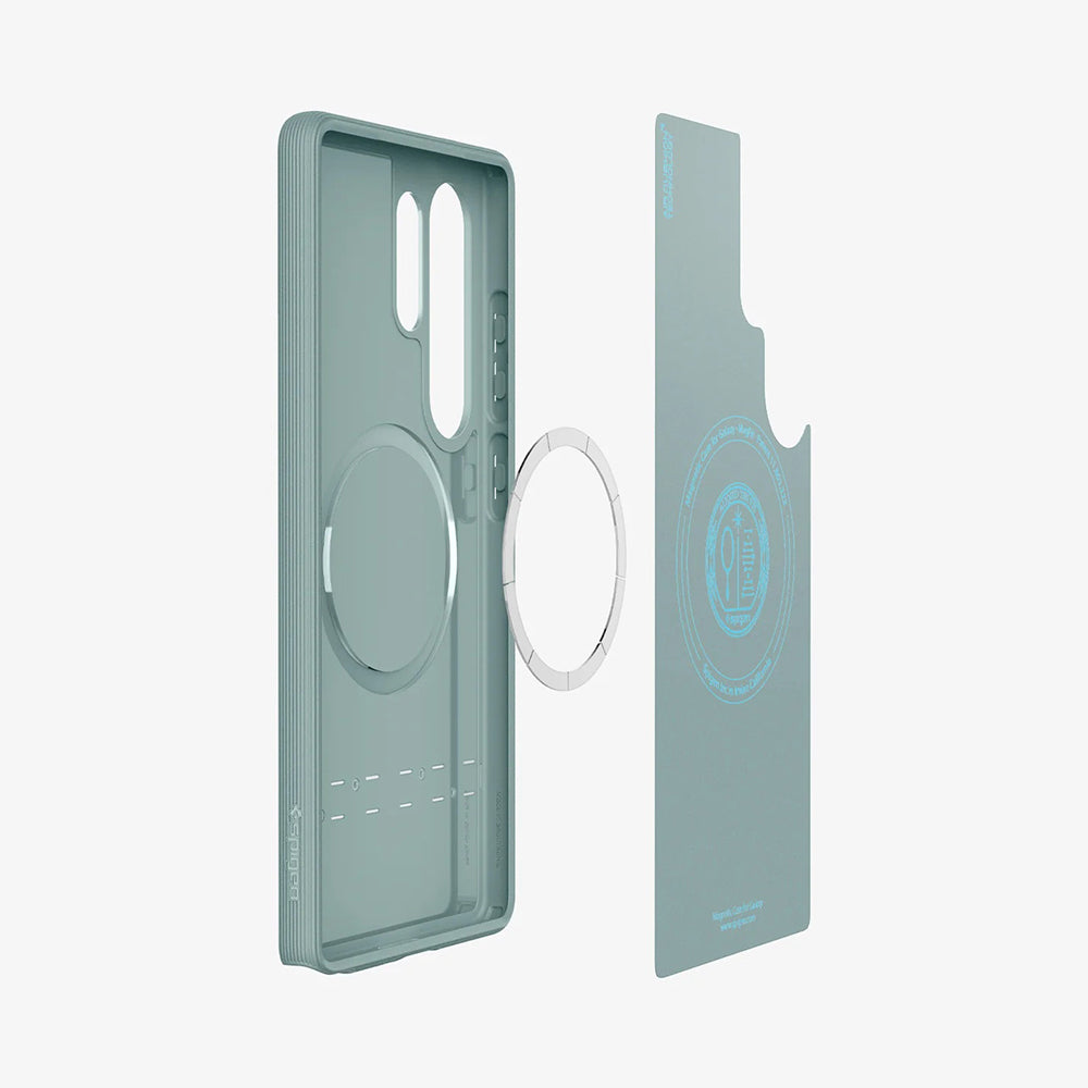 Калъф MagSafe за Samsung Galaxy S25 Ultra S938, Spigen, Caseology Parallax, Зелен ACS09053