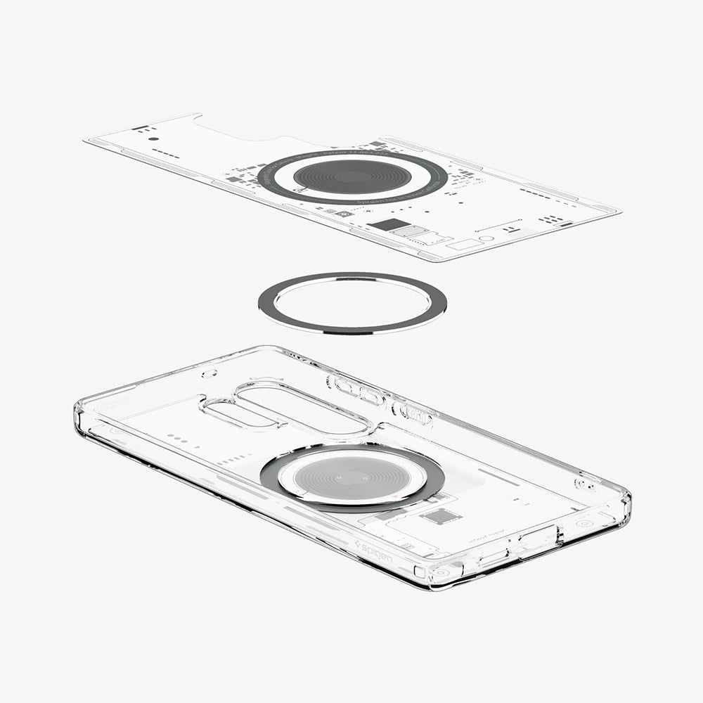 MagSafe Case for Samsung Galaxy S25 Ultra S938, Spigen, Ultra Hybrid Neo One, Transparent