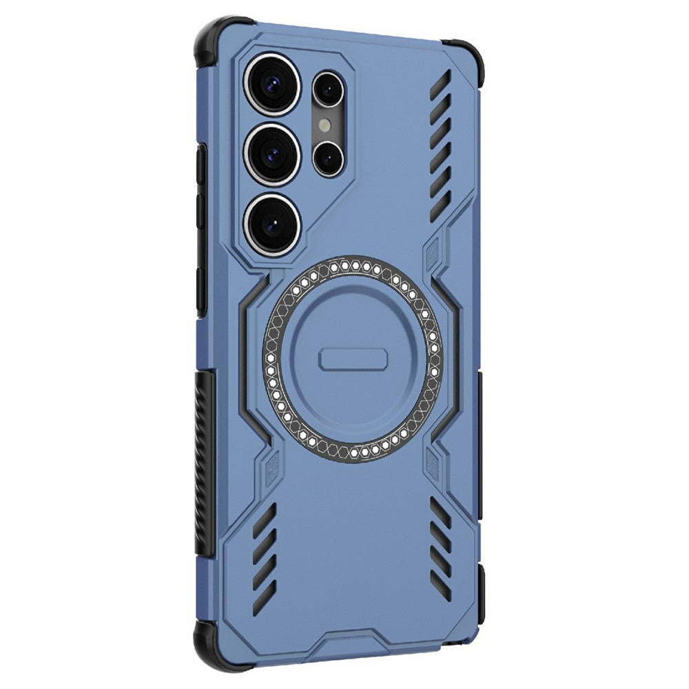 MagSafe калъф за Samsung Galaxy S25 Ultra S938, Techsuit, ArmorMag, Син