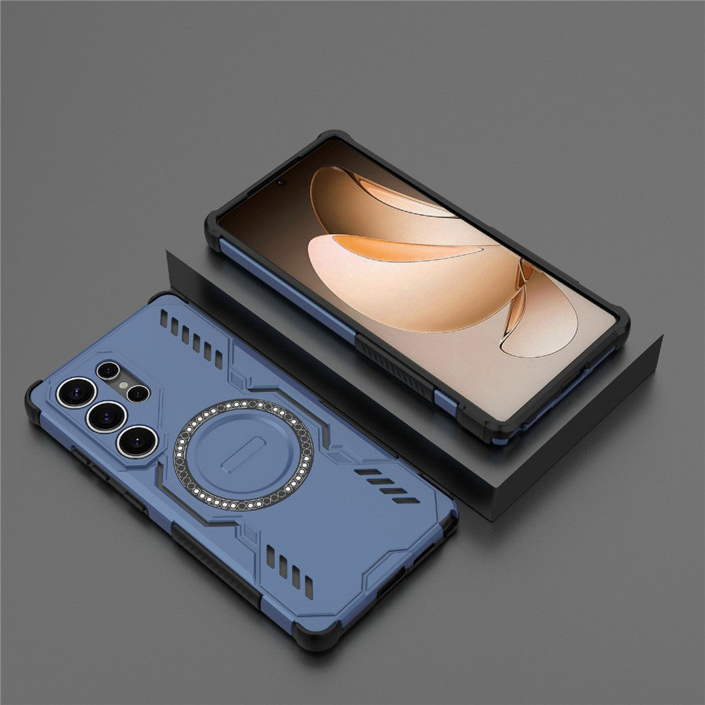 MagSafe калъф за Samsung Galaxy S25 Ultra S938, Techsuit, ArmorMag, Син