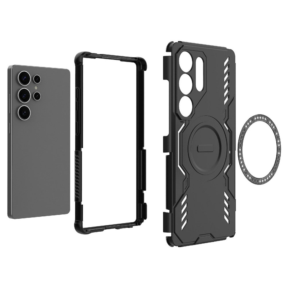 Калъф MagSafe за Samsung Galaxy S25 Ultra S938, Techsuit, ArmorMag, Черен