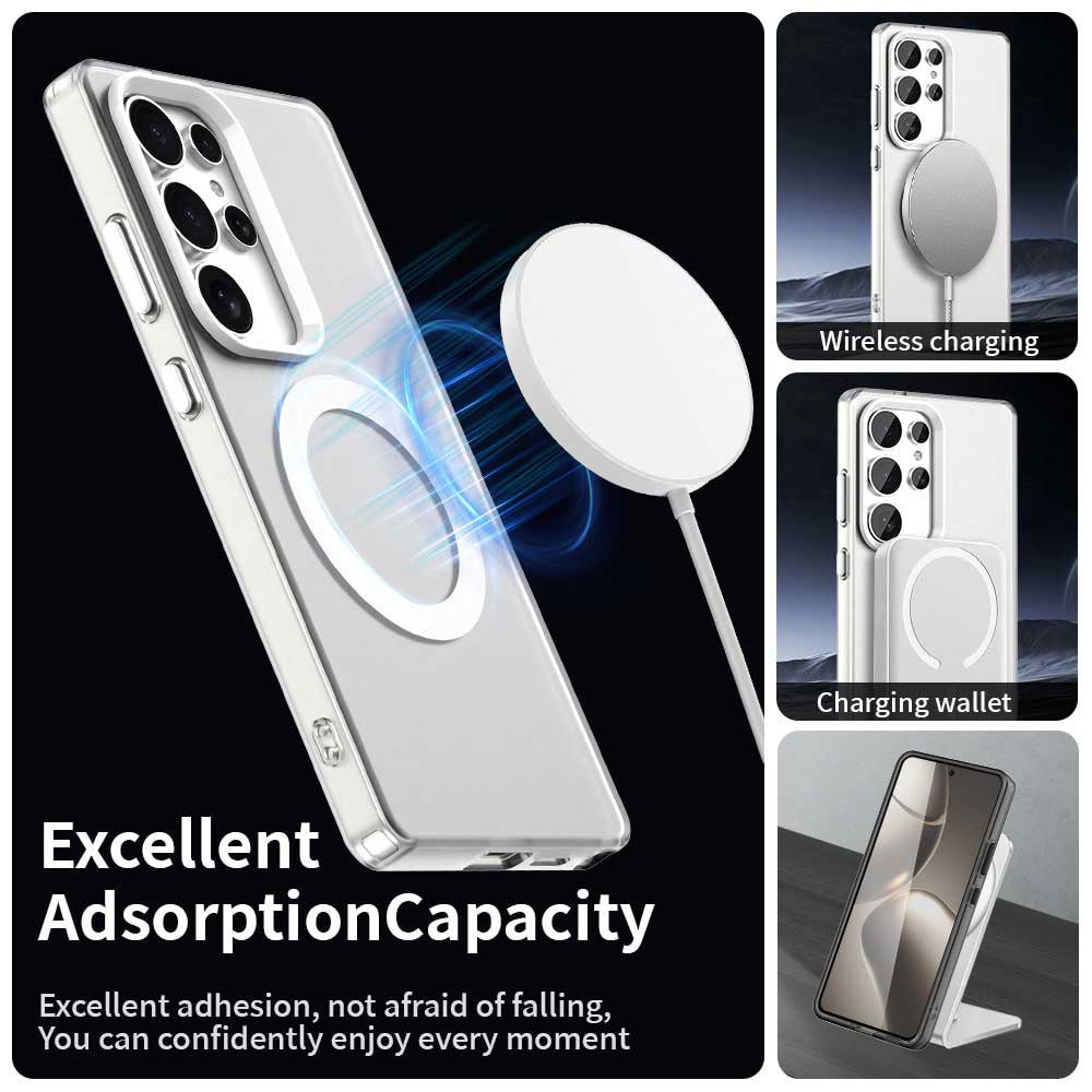 Калъф MagSafe за Samsung Galaxy S25 Ultra S938, Techsuit, CandyCase, Бял