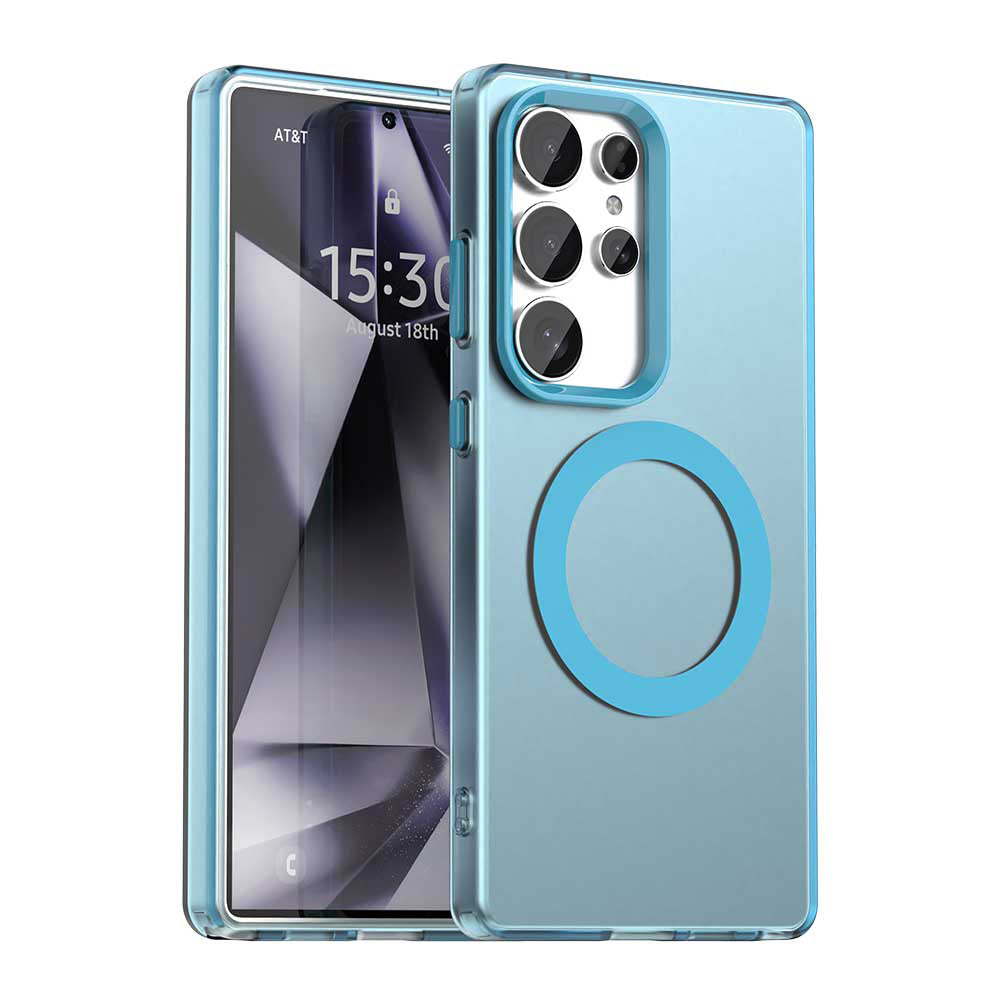 Калъф MagSafe за Samsung Galaxy S25 Ultra S938, Techsuit, CandyCase, Син