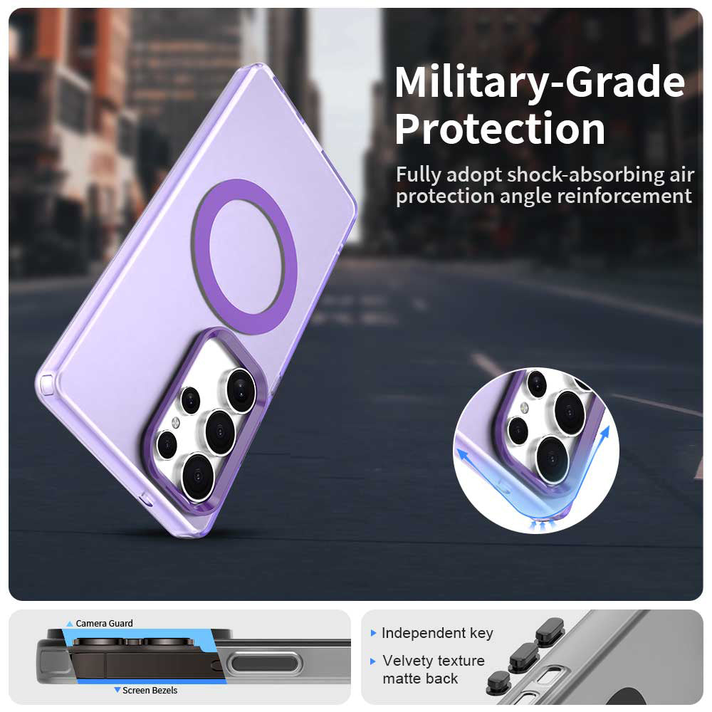Калъф MagSafe за Samsung Galaxy S25 Ultra S938, Techsuit, CandyCase, Лилав