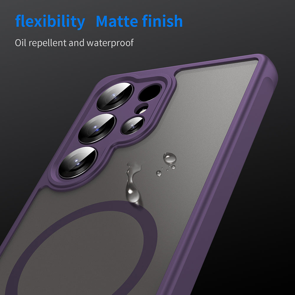 Калъф MagSafe за Samsung Galaxy S25 Ultra S938, Techsuit, HaloFrost II, Лилав
