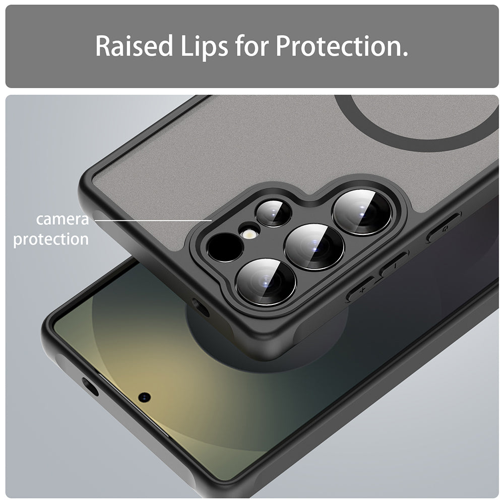 Калъф MagSafe за Samsung Galaxy S25 Ultra S938, Techsuit, HaloFrost II, Черен