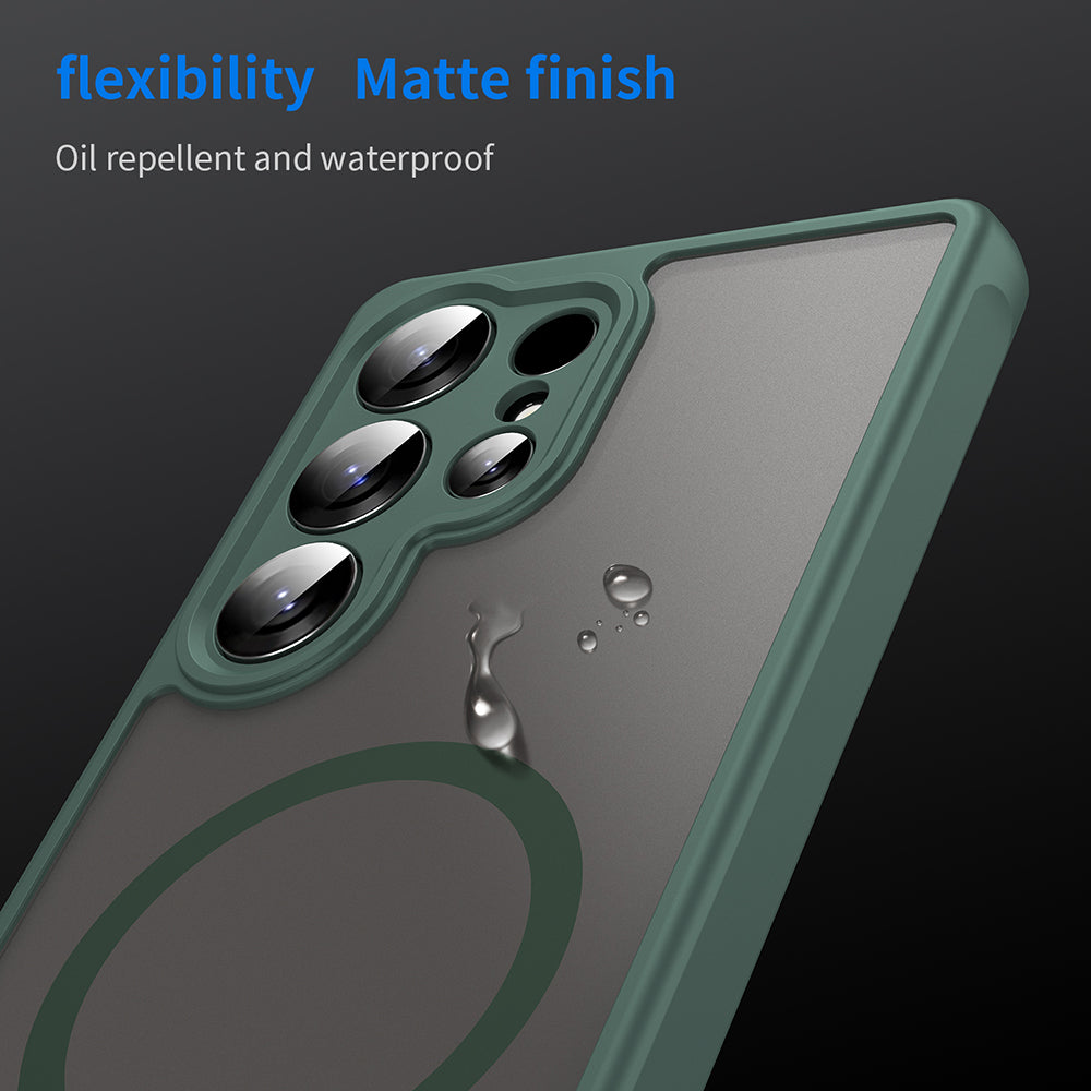Калъф MagSafe за Samsung Galaxy S25 Ultra S938, Techsuit, HaloFrost II, Зелен