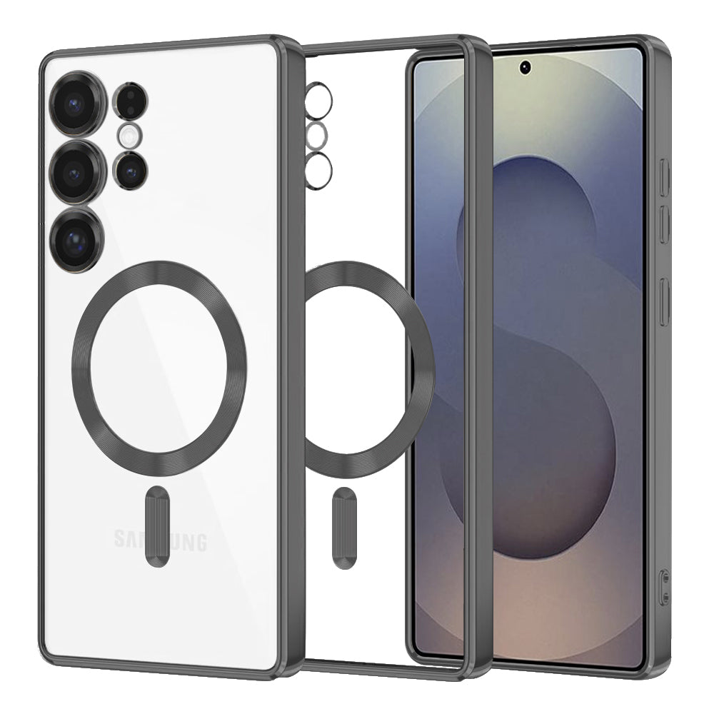 Калъф MagSafe за Samsung Galaxy S25 Ultra S938, Techsuit, Luxury Crystal, Черен