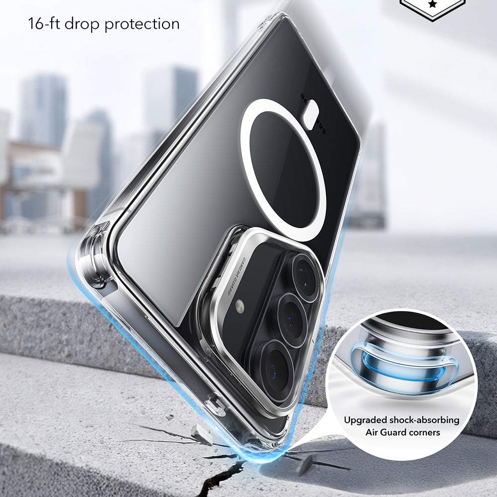Калъф MagSafe за Samsung Galaxy S26 S942, ESR, Classic Hybrid Kickstand, Прозрачен