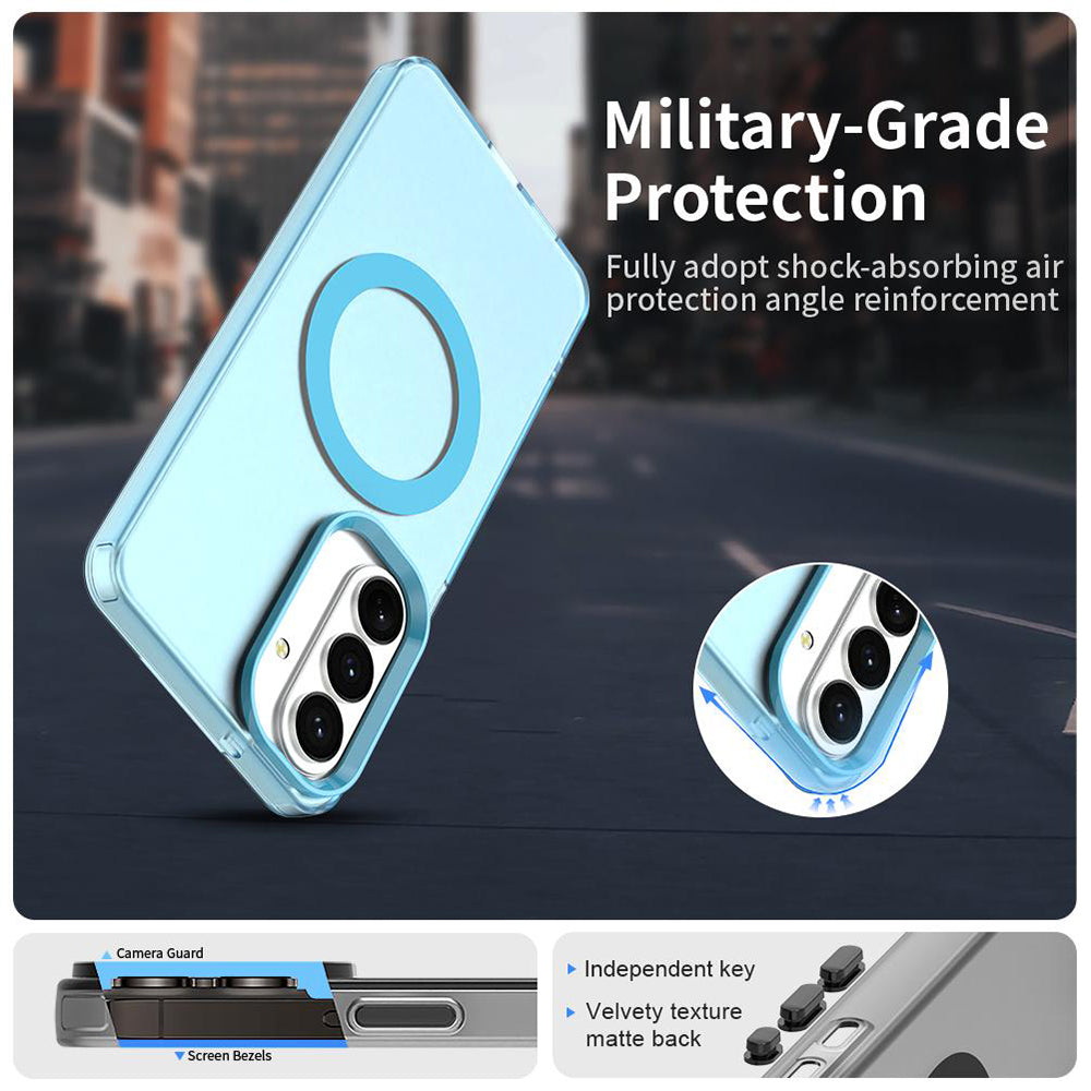 Калъф MagSafe за Samsung Galaxy S26 FE S741, Techsuit, CandyCase, синя