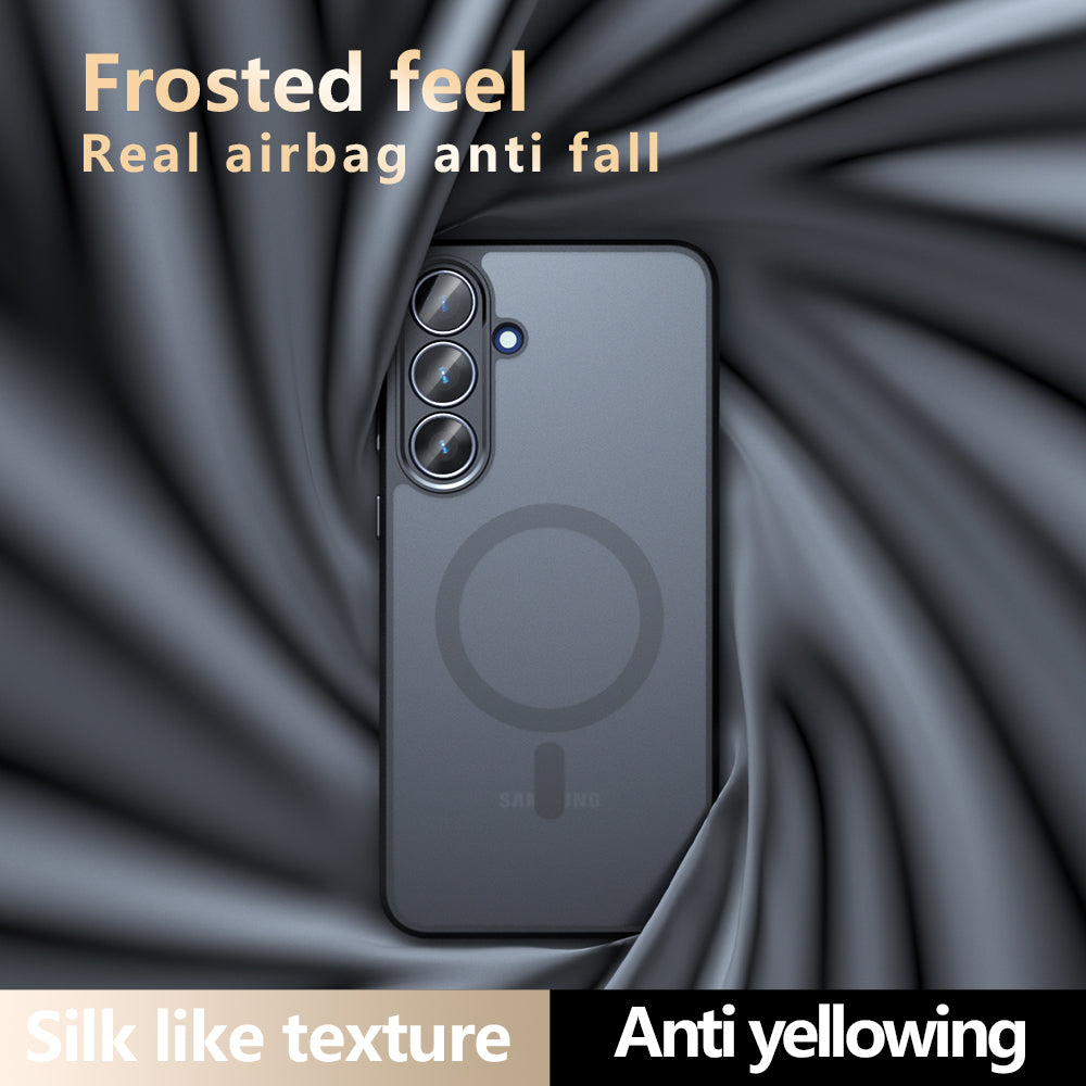Калъф MagSafe за Samsung Galaxy S26 FE S741, Techsuit, PureFrost, Черен сатен
