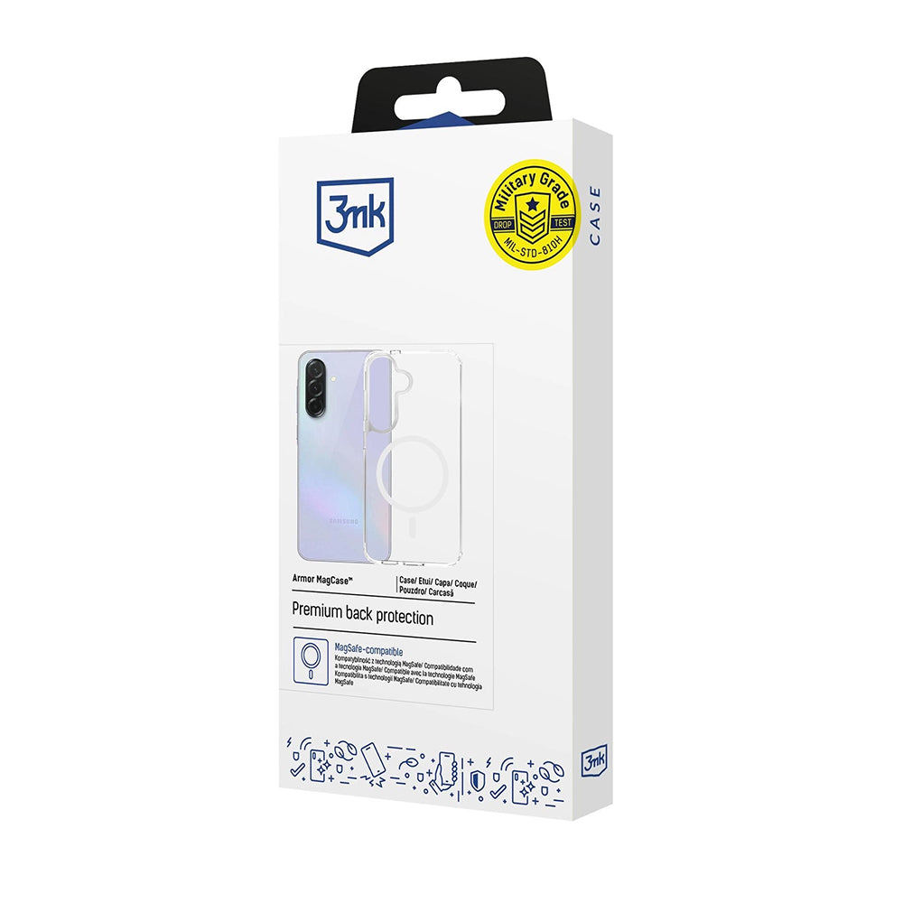 Калъф MagSafe за Samsung Galaxy S26 Plus S947, 3MK, Armor MagCase, Прозрачен