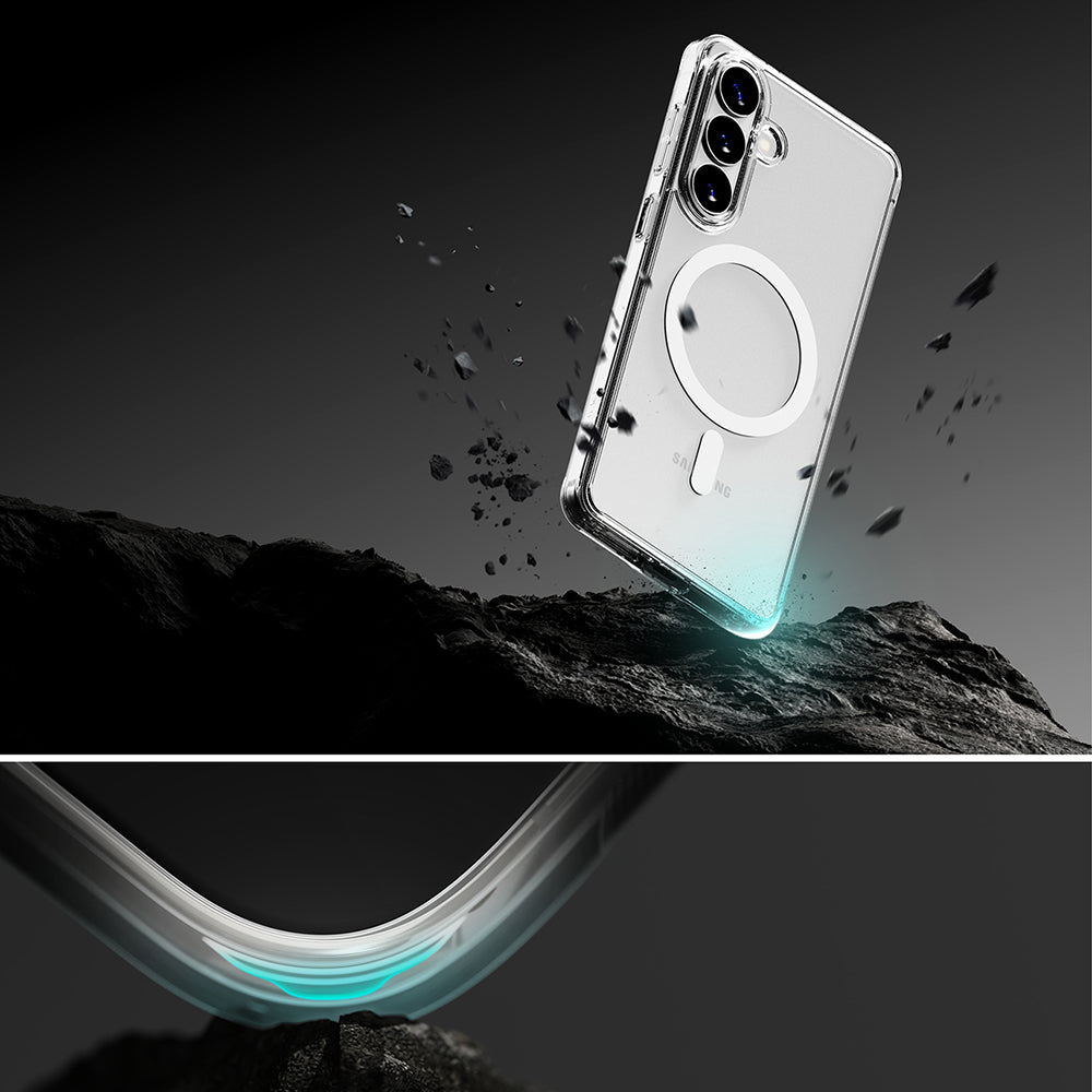 Калъф MagSafe за Samsung Galaxy S26 Plus, Ringke, Fusion, Матов Прозрачен