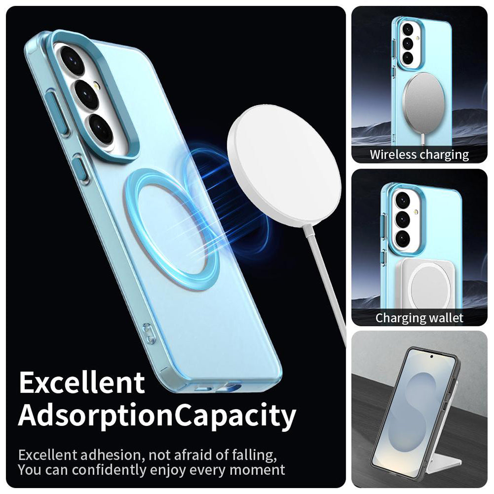 Калъф MagSafe за Samsung Galaxy S26 Plus, Techsuit, CandyCase, Син