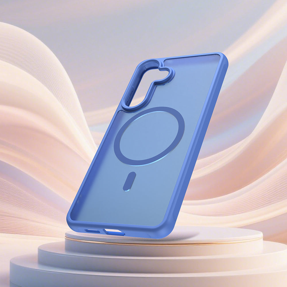 Калъф MagSafe за Samsung Galaxy S26 Plus S947, Techsuit, HaloFrost II, Син