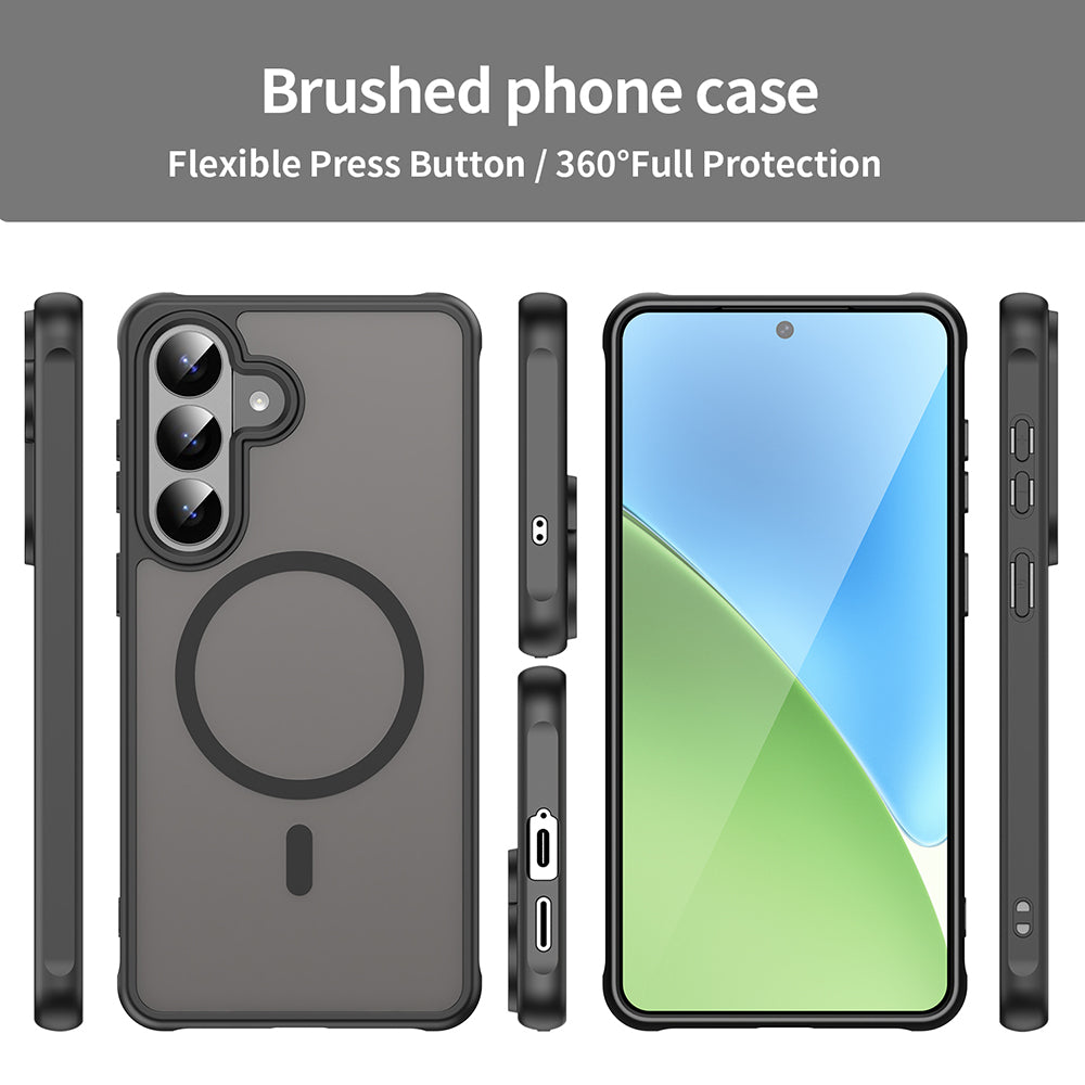 MagSafe Case for Samsung Galaxy S26 Plus S947, Techsuit, HaloFrost II, Black