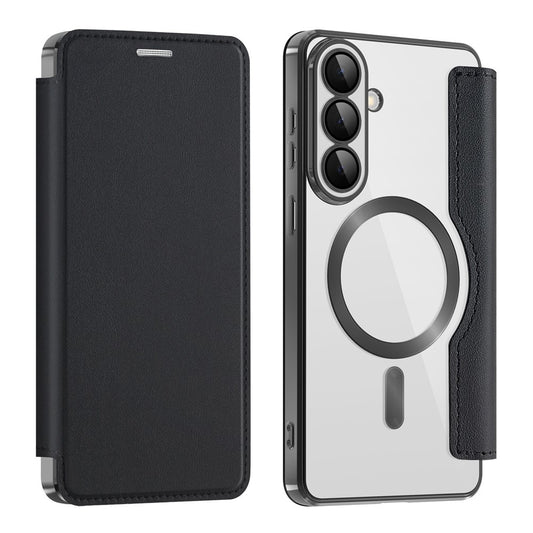 Калъф MagSafe за Samsung Galaxy S26 Plus, Techsuit, SmartMag Book, Черен