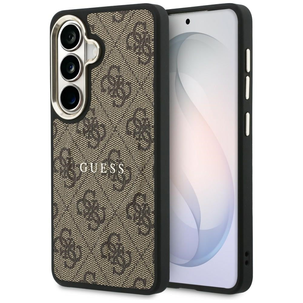 Калъф MagSafe за Samsung Galaxy S26 S942, Guess, 4G Embossed Ring, Кафяв