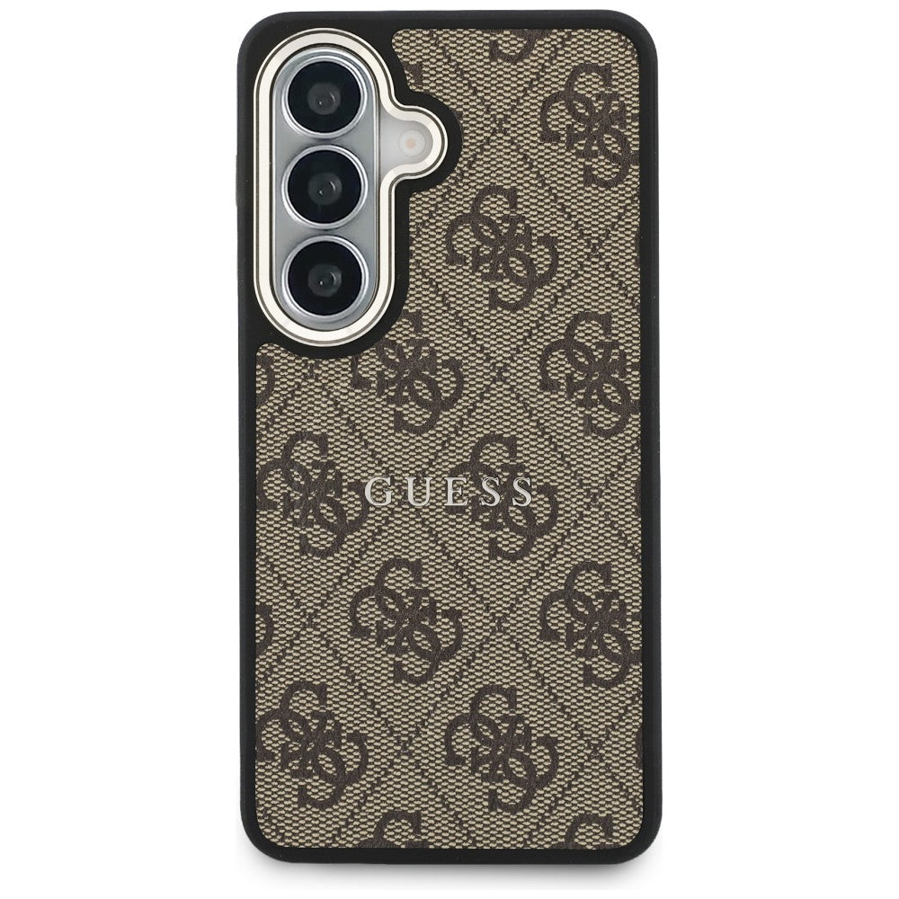 Калъф MagSafe за Samsung Galaxy S26 S942, Guess, 4G Embossed Ring, Кафяв