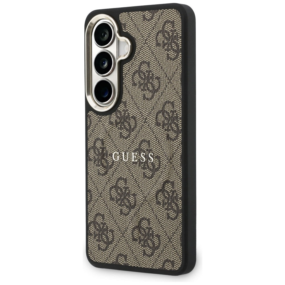 Калъф MagSafe за Samsung Galaxy S26 S942, Guess, 4G Embossed Ring, Кафяв