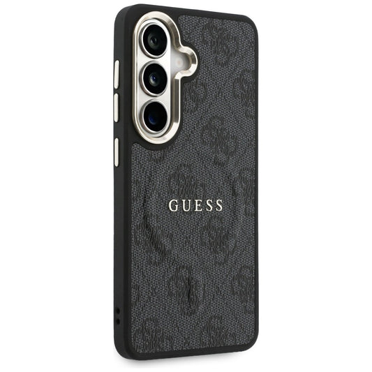 Калъф MagSafe за Samsung Galaxy S26 S942, Guess, 4G Embossed Ring, Черен