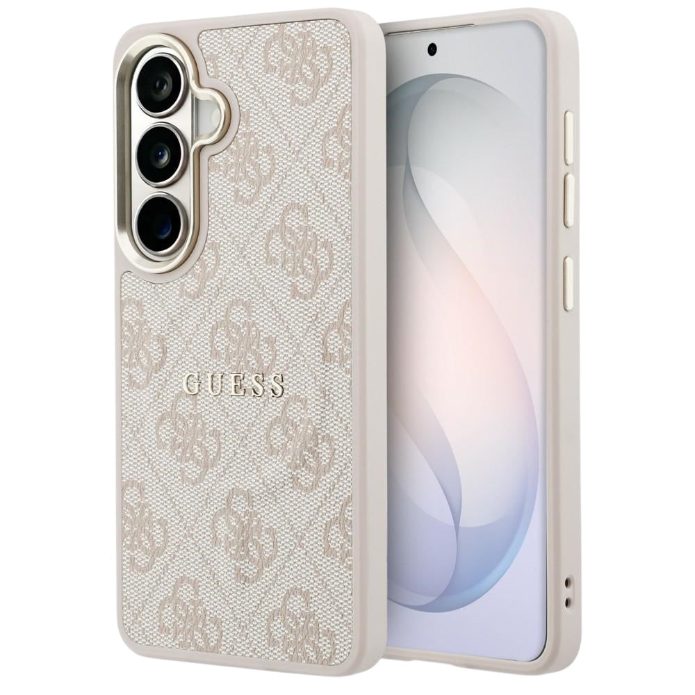 Калъф MagSafe за Samsung Galaxy S26 S942, Guess, 4G Embossed Ring, Розов