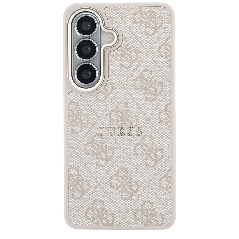 Калъф MagSafe за Samsung Galaxy S26 S942, Guess, 4G Embossed Ring, Розов