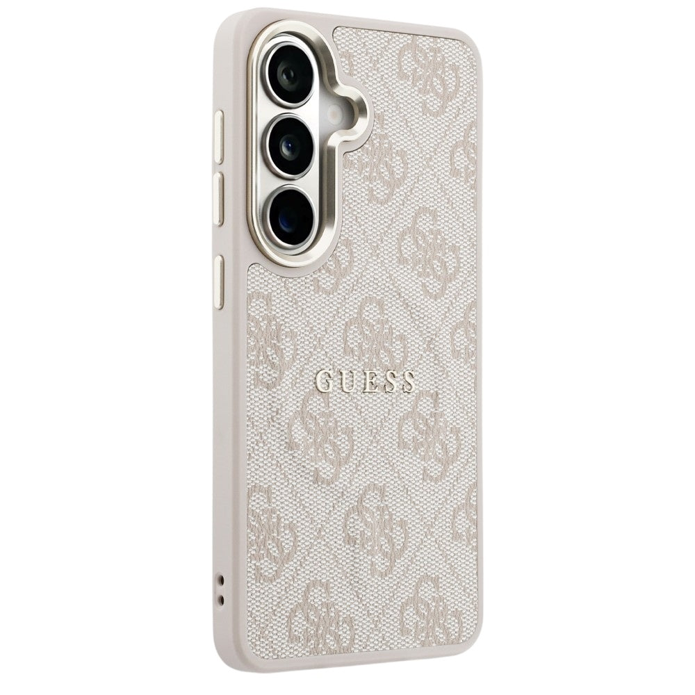 Калъф MagSafe за Samsung Galaxy S26 S942, Guess, 4G Embossed Ring, Розов