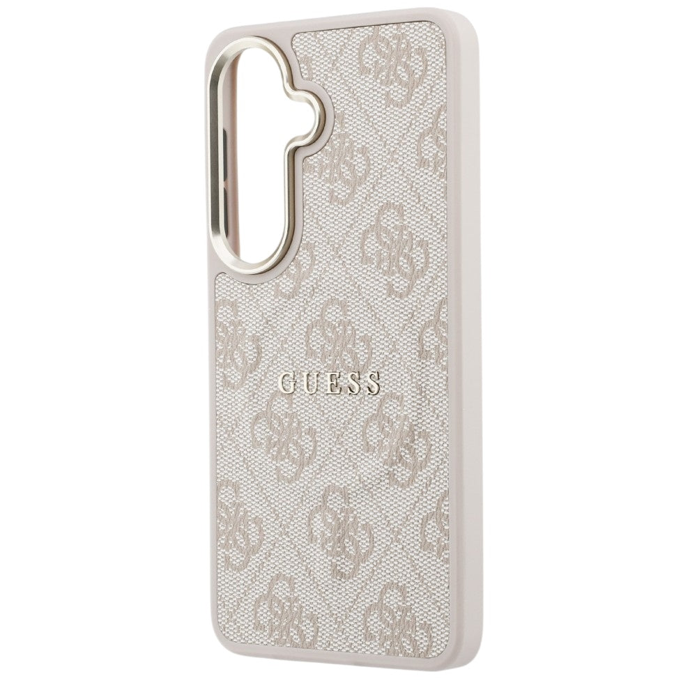 Калъф MagSafe за Samsung Galaxy S26 S942, Guess, 4G Embossed Ring, Розов