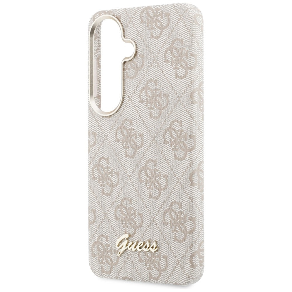 Калъф MagSafe за Samsung Galaxy S26 S942, Guess, 4G Script Logo, Розов