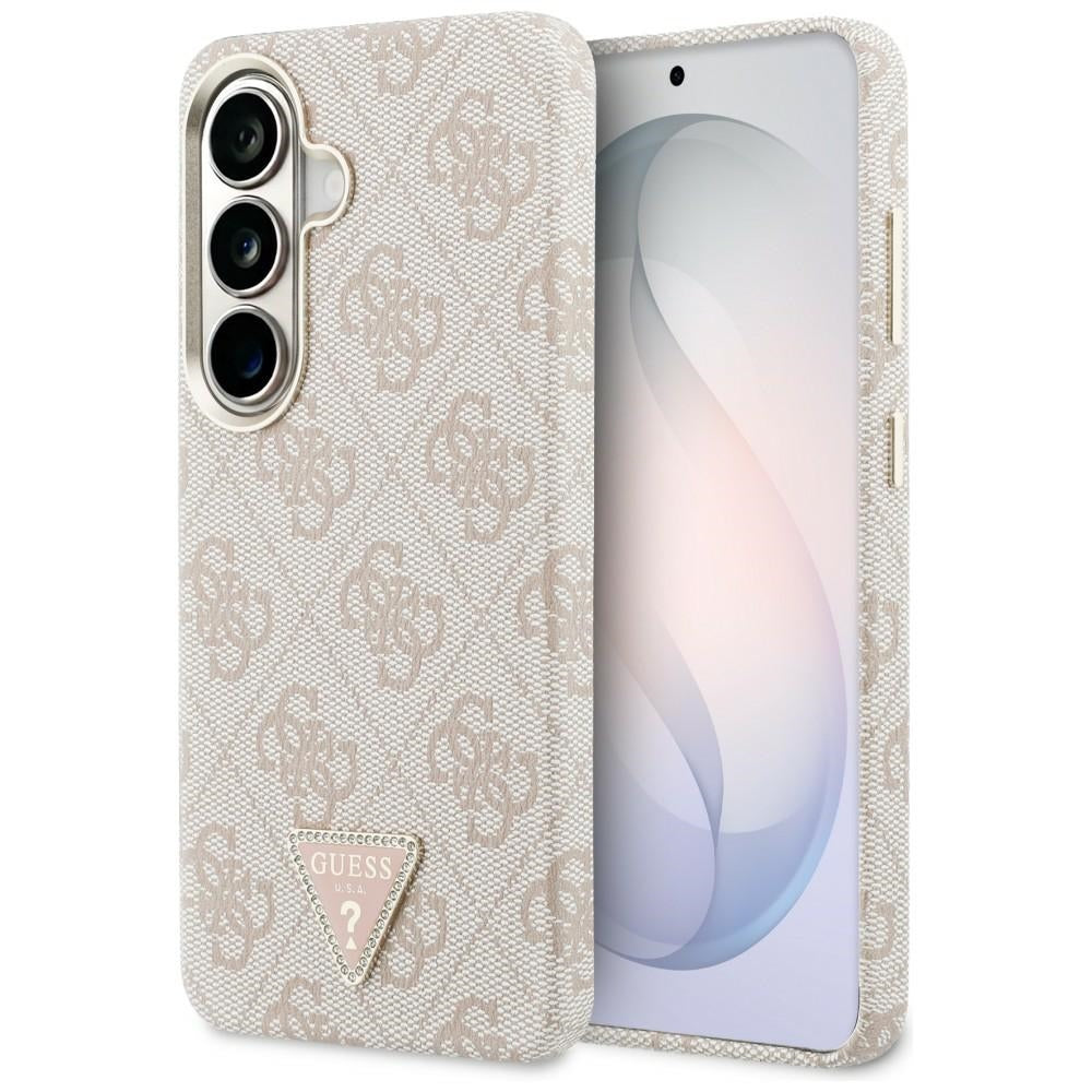 Калъф MagSafe за Samsung Galaxy S26 S942, Guess, 4G Triangle Logo, Розов