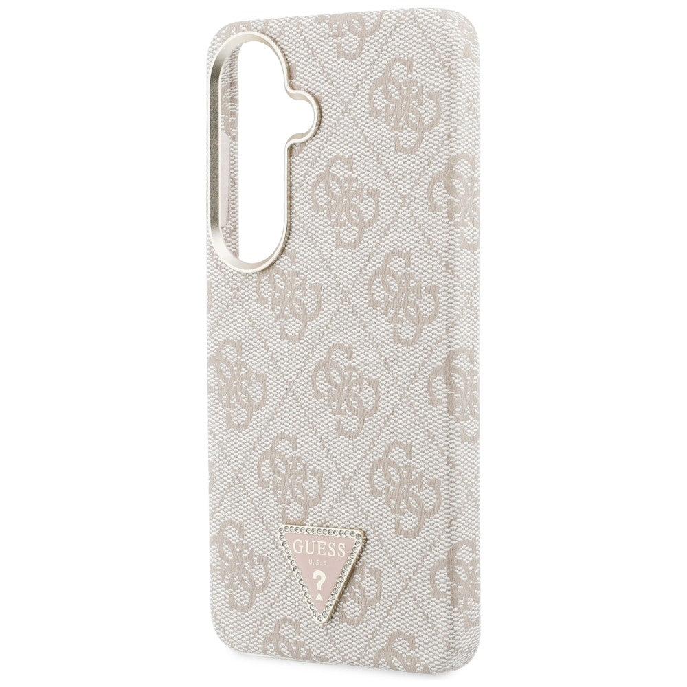 Калъф MagSafe за Samsung Galaxy S26 S942, Guess, 4G Triangle Logo, Розов