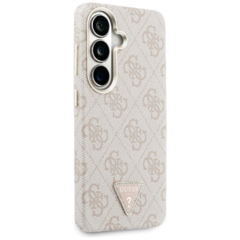 Калъф MagSafe за Samsung Galaxy S26 S942, Guess, 4G Triangle Logo, Розов