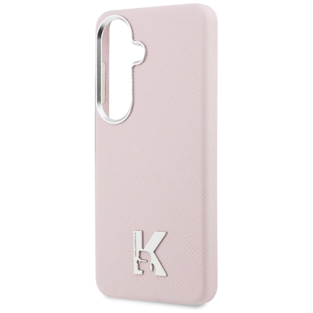 Калъф MagSafe за Samsung Galaxy S26 S942, Karl Lagerfeld, Karl Head Logo, Розов