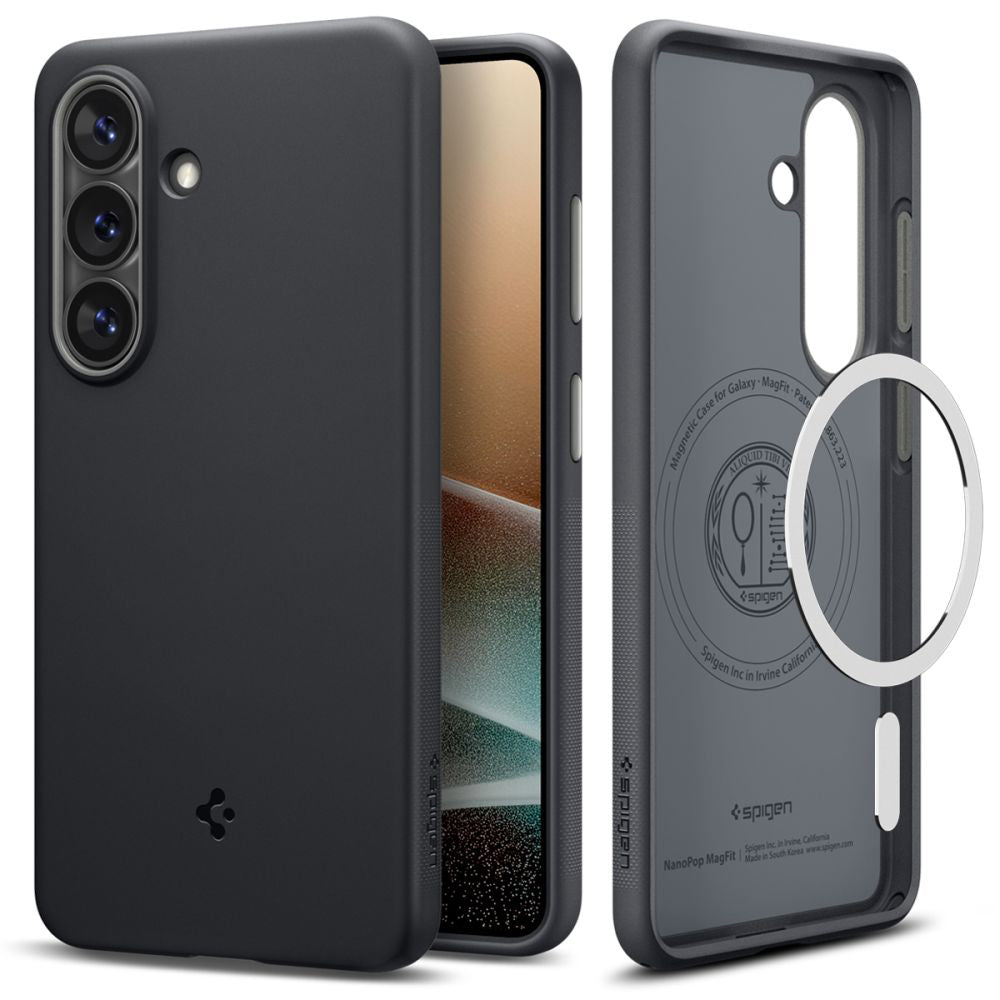 Калъф MagSafe за Samsung Galaxy S26 S942, Spigen, Caseology Nano Pop, Черен ACS11066