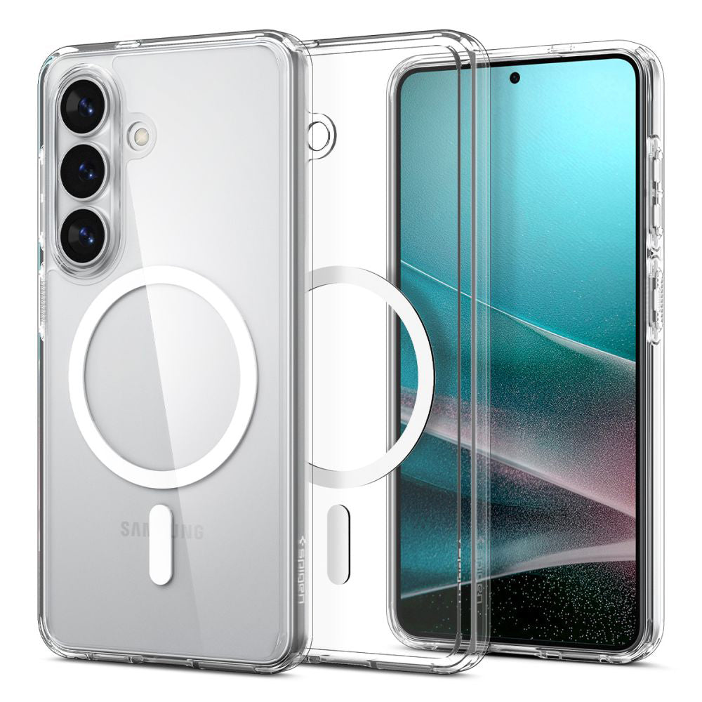 Калъф MagSafe за Samsung Galaxy S26 S942, Spigen, Ultra Hybrid, Прозрачен Бял ACS10734