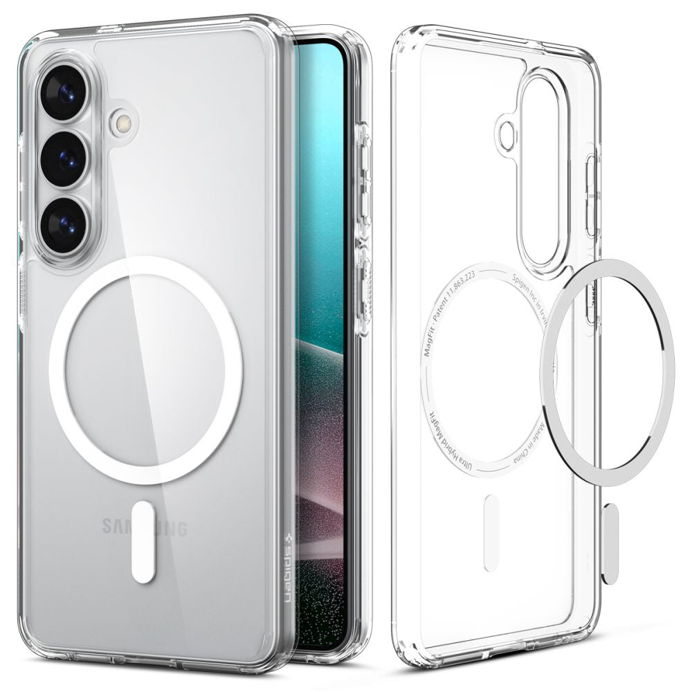 Калъф MagSafe за Samsung Galaxy S26 S942, Spigen, Ultra Hybrid, Прозрачен Бял ACS10734