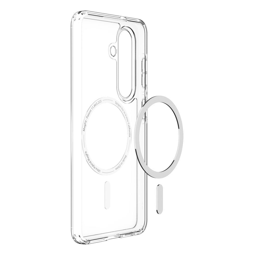 Калъф MagSafe за Samsung Galaxy S26 S942, Spigen, Ultra Hybrid, Прозрачен Бял ACS10734